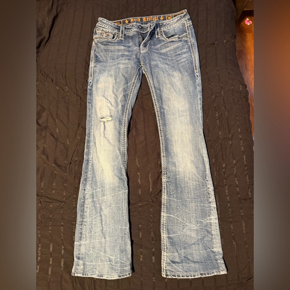 Rock Revival Blue Boot Cut Jeans